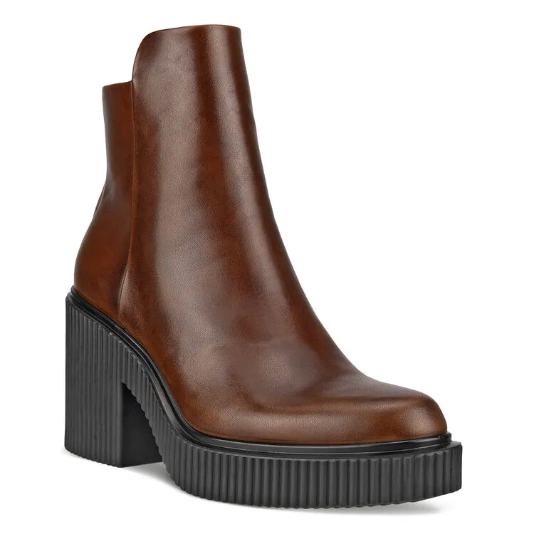 Ботильоны FLUTED HEEL, коричневый, арт. 223003/01014