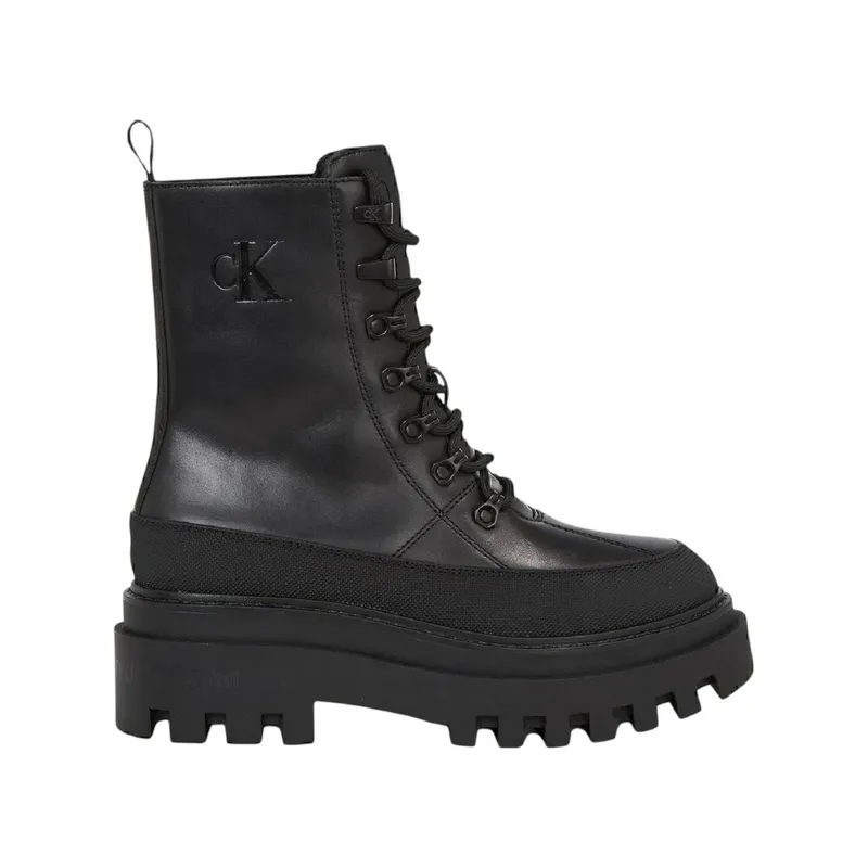 Ботинки Calvin Klein Flatform Lace Up, черный, арт. CKYW0YW01110