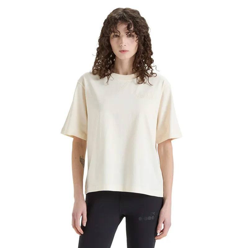 Футболка Diadora T-Shirt SS SPW Logo, бежевый, арт. DR502179393