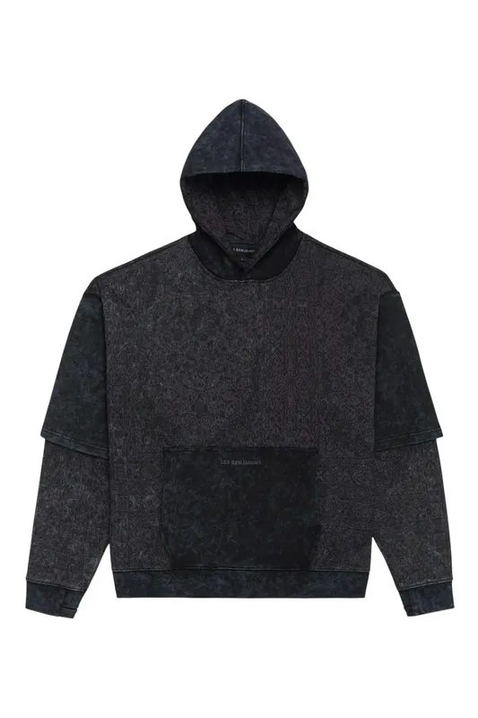 Толстовка Les Benjamins Hoodie 202, серый, арт. LB25FWTURMUHD