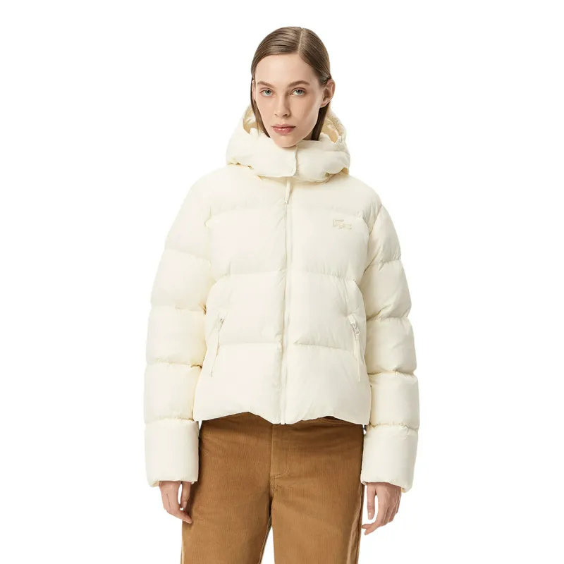 Куртка укороченная Lacoste Short Puffer, белый, арт. BF3262