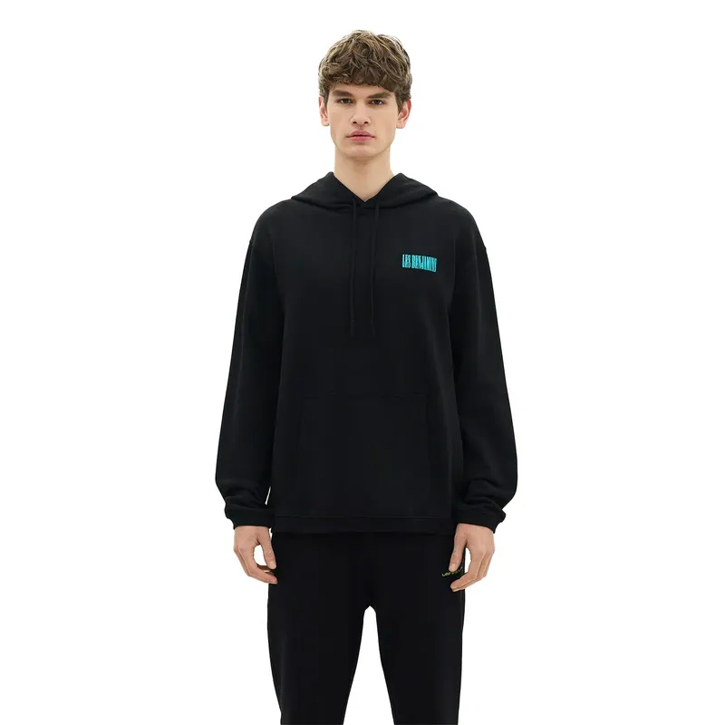 Толстовка Les Benjamins Relaxed Hoodie, черный, арт. LB24SSKISMUHD