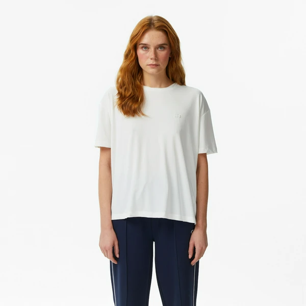 Женская футболка Lacoste, белый, арт. TF0615