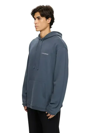 Толстовка Les Benjamins Hoodie 202, синий, арт. LB25FWTURMUHD