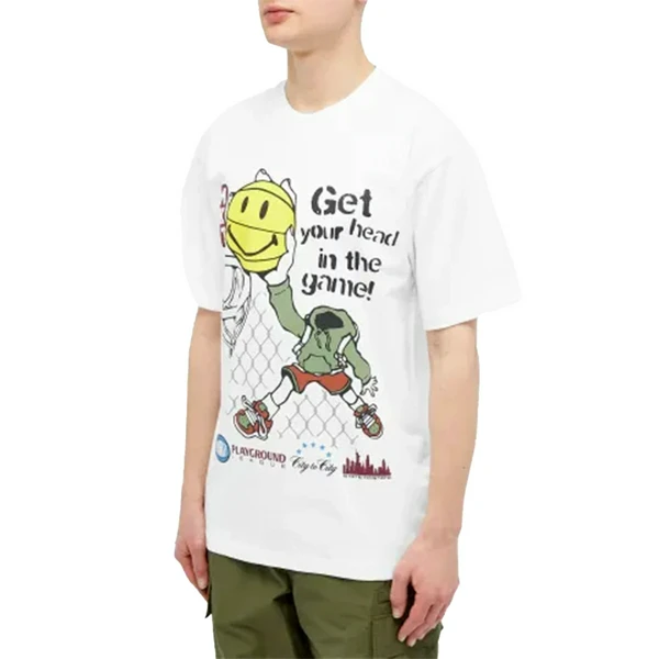 Футболка Market Smiley Head in the Game, белый, арт. MR991666