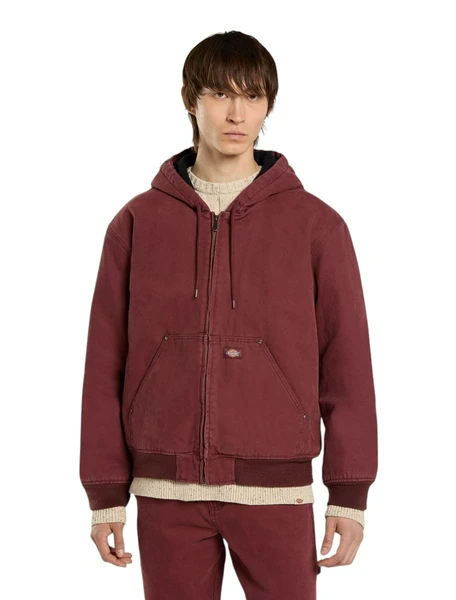 Куртка Dickies Hilham Hooded Canvas Jacket, бордовый, арт. DK0A87O5