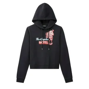Толстовка The Kooples с принтом, черный, арт. FSWE24013K