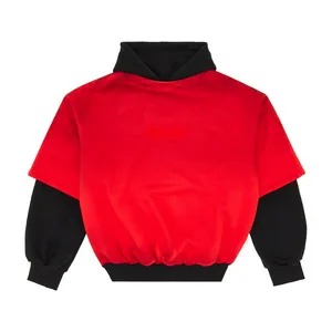Толстовка Hole Academie Double Deck Spray Hoodie, красный, арт. HAHSS214