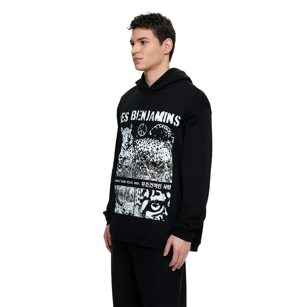 Толстовка Les Benjamins Hoodie, черный, арт. LB25SSUNLMUHD
