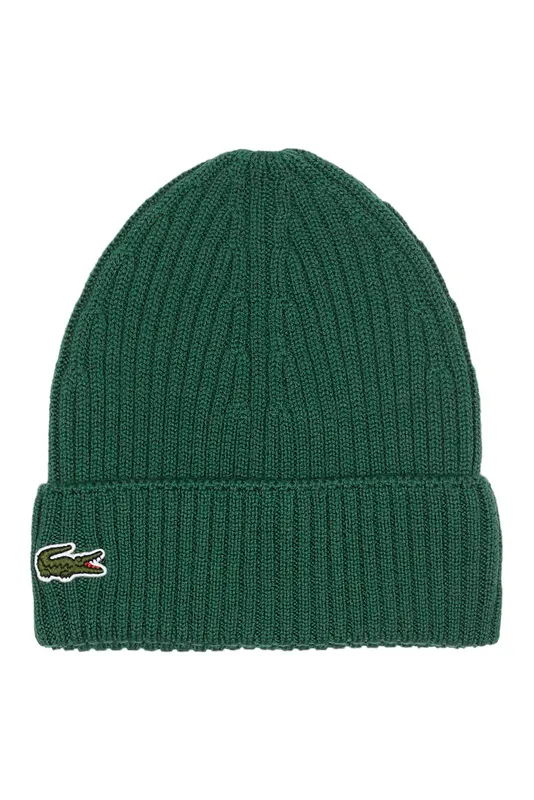 Шапка Lacoste вязаная, зеленый, арт. RB0001