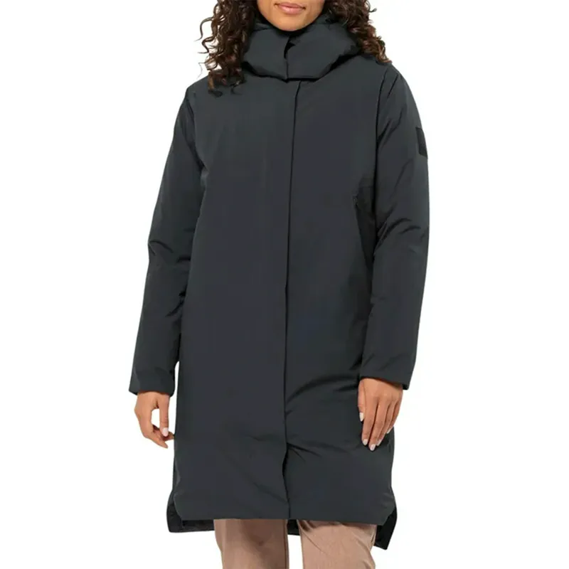 Пуховик Jack Wolfskin Luisenplatz Coat, черный, арт. JW1116121