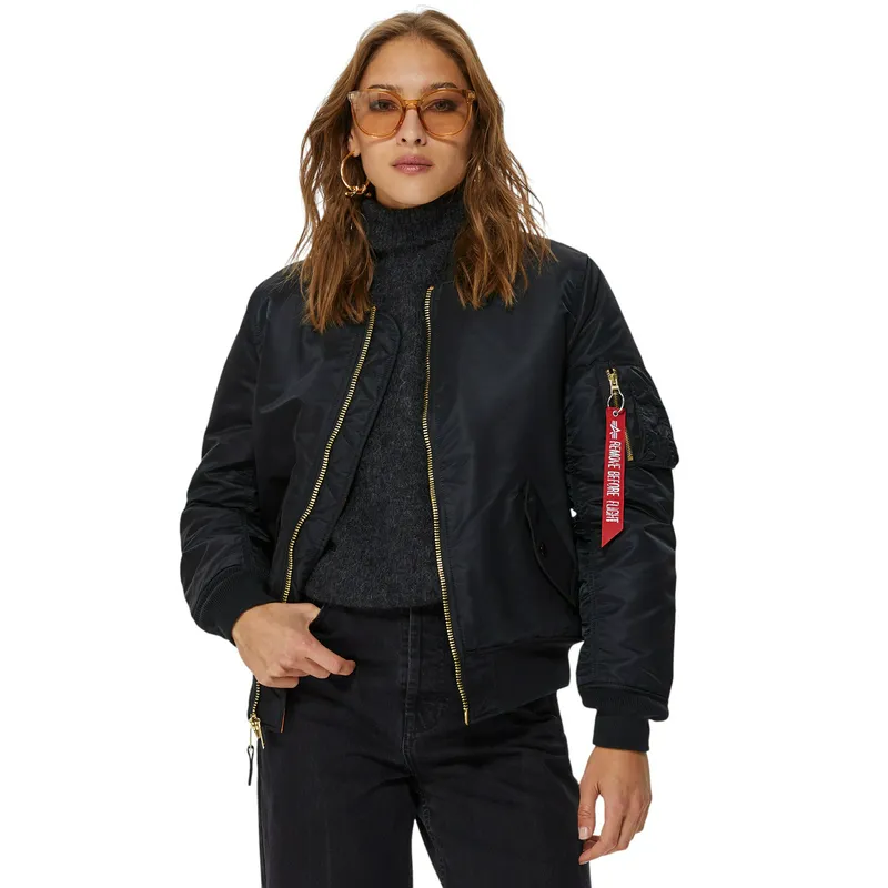 Бомбер Alpha Industries MA-1, черный, арт. AIWJM44500C1