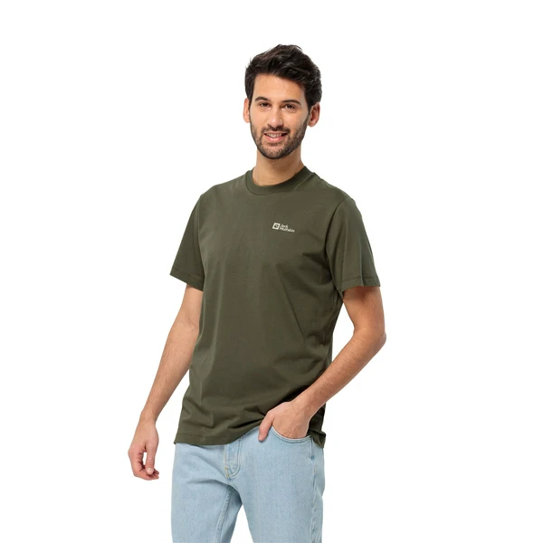 Футболка Jack Wolfskin Essential T, зеленый, арт. JW1808382