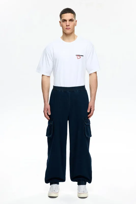 Брюки Les Benjamins Sweatpants, синий, арт. LB25SSUNLMUTP