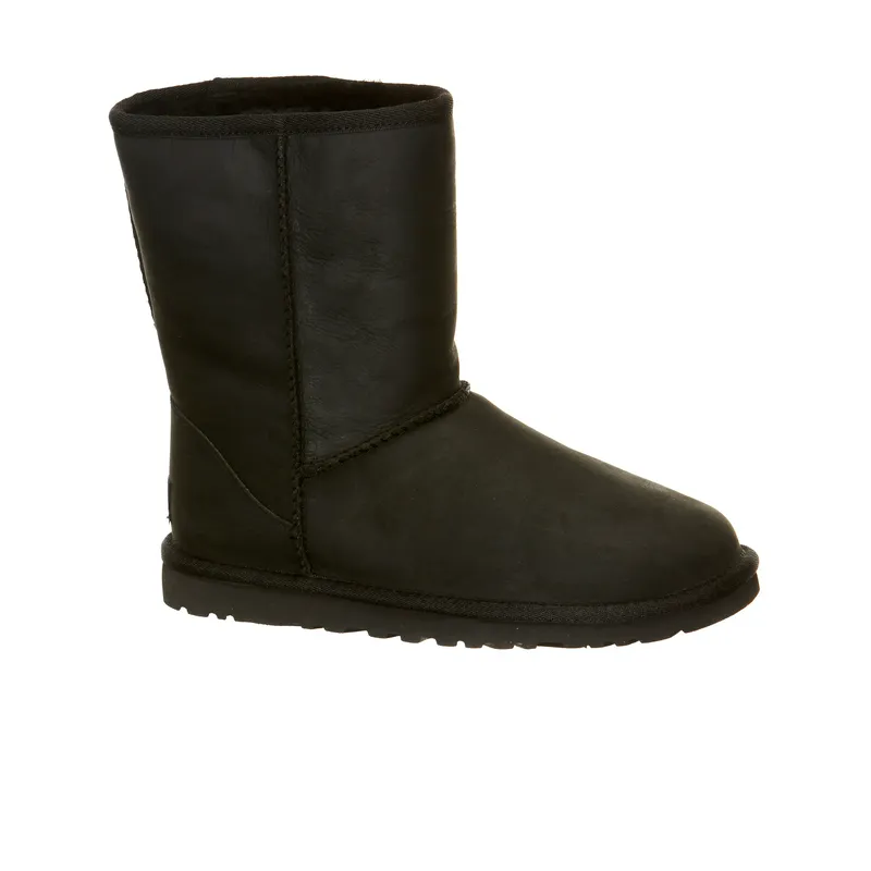 Ботинки UGG Classic Short Leather, черный, арт. UG1005093