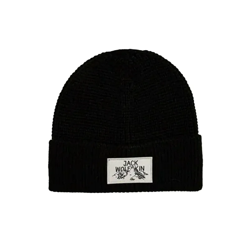 Шапка Jack Wolfskin Badge Beanie, черный, арт. JWA61610
