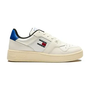 Кроссовки Tommy Jeans Contrast Heel Leather, бежевый, арт. TMEM0EM01255