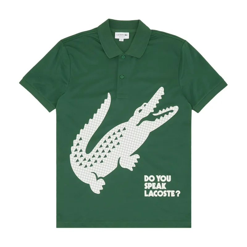 Поло Lacoste с коротким рукавом, зеленый, арт. PH0412