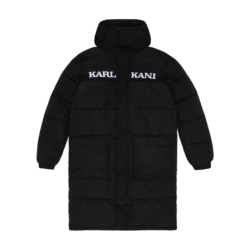 Куртка Karl Kani удлиненная с капюшоном, черный, арт. KKKM2330391