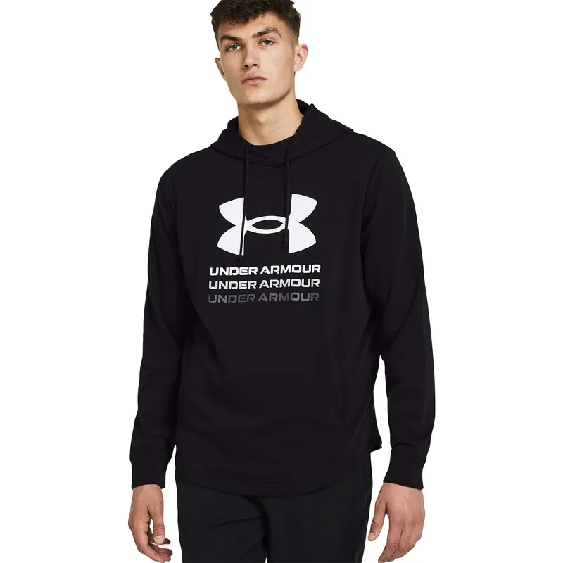 Толстовка Under Armour Rival Terry Graphic, черный, арт. UA1386047