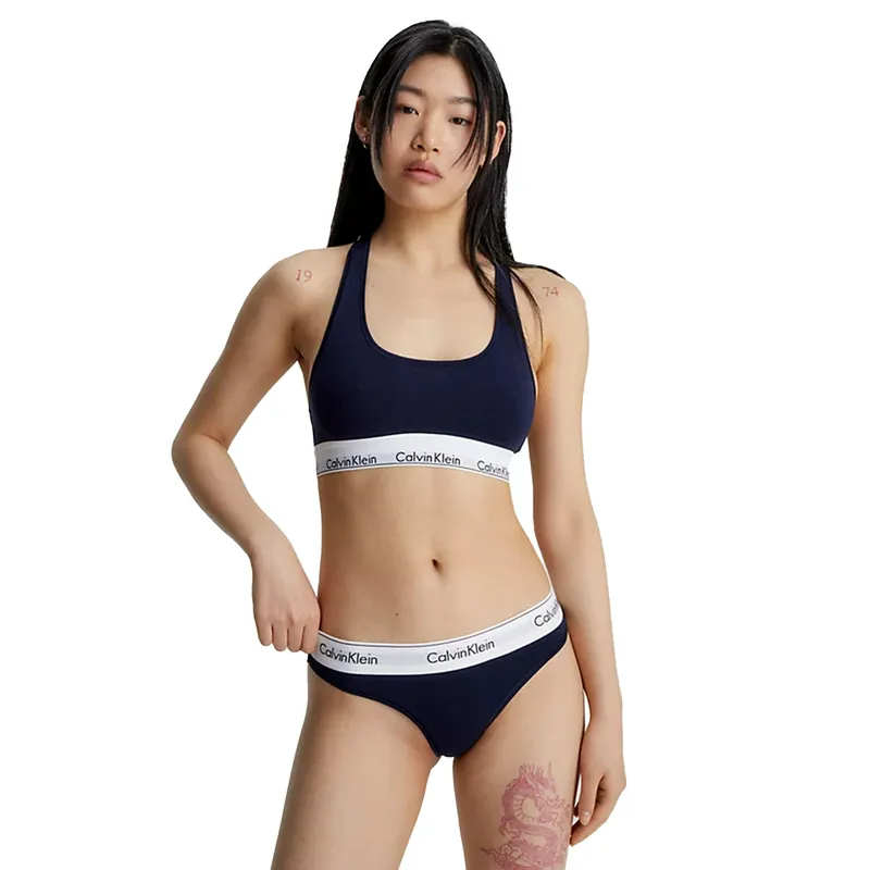 Комплект нижнего белья Calvin Klein Modern Cotton, синий, арт. CK000QF6703E
