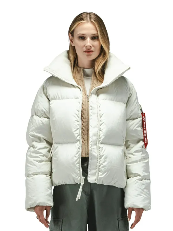 Куртка Alpha Industries Sierra Short Puffer, белый, арт. AIWJS55504C1