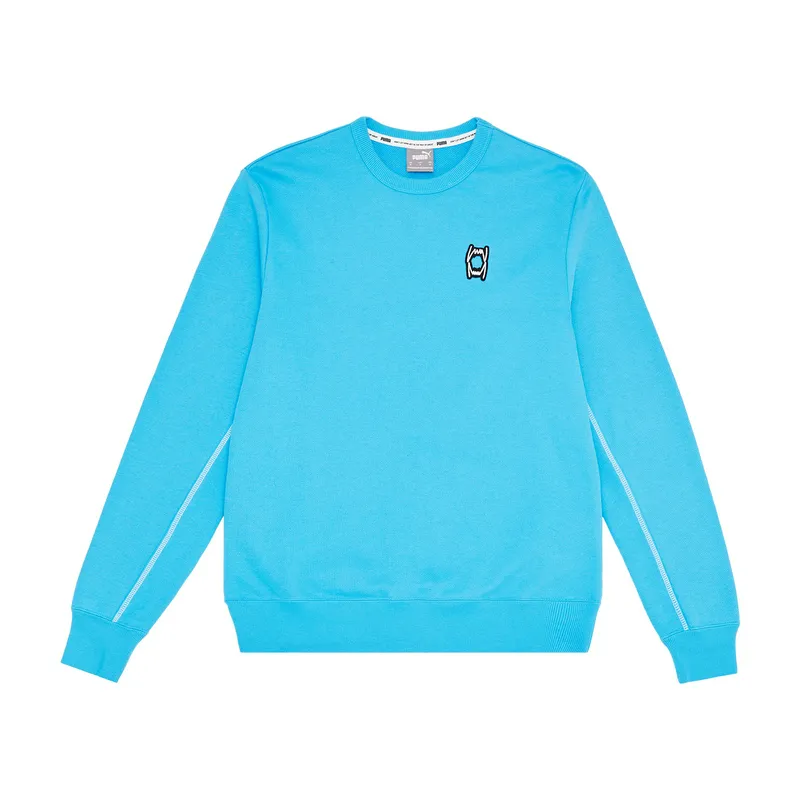 Толстовка Puma Pivot Crew EMB, голубой, арт. PM533249