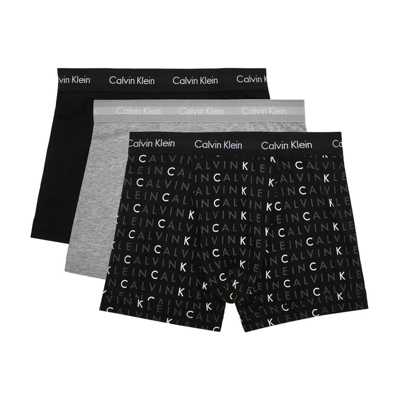 Мужские трусы-боксеры Calvin Klein комплект из 3 штук, разноцветный, арт. CK0000U2662G