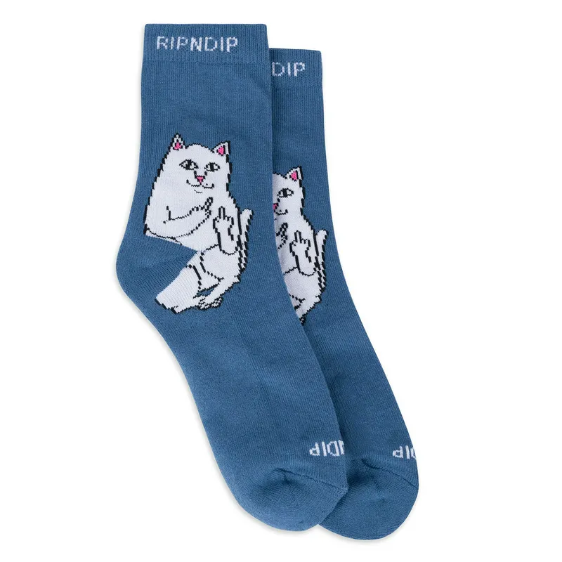 Носки RIPNDIP Lord Nermal Mid, синий, арт. RND23324