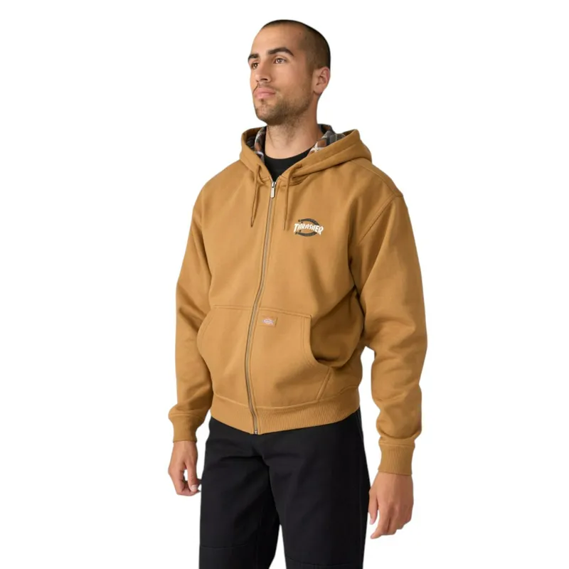 Толстовка Dickies Zip Through, коричневый, арт. DK0A887J