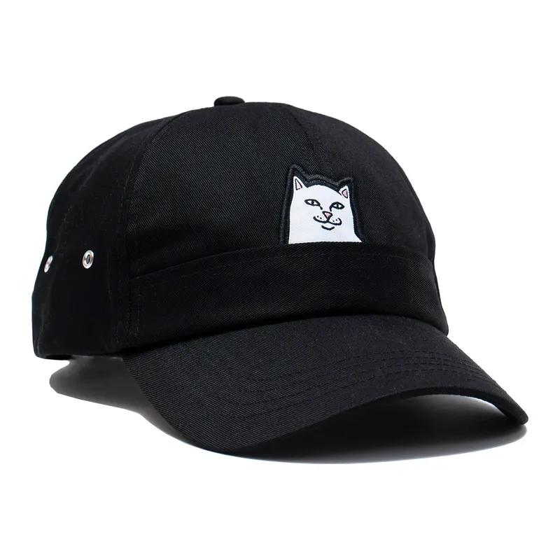 Кепка RIPNDIP Lord Nermal Pocket 6 Panel, черный, арт. RNDD2102