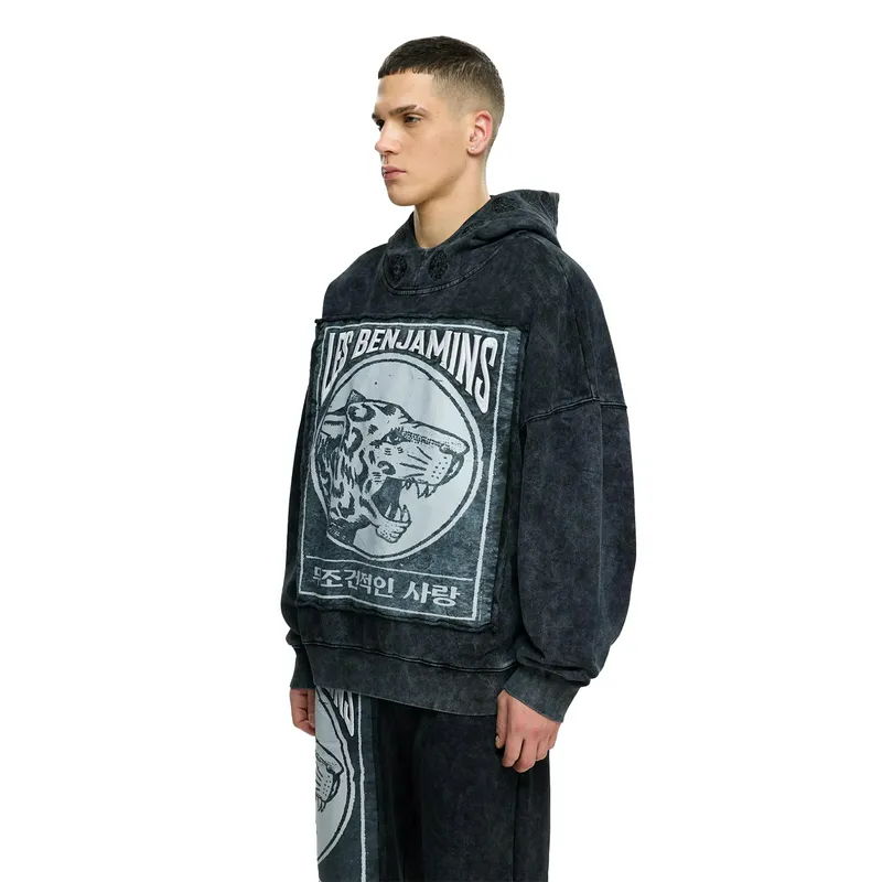 Толстовка Les Benjamins, черный, арт. LB25SSUNLMUHD