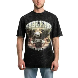 Футболка Karl Kani Small Signature Washed Eagle, черный, арт. KKKM2410581