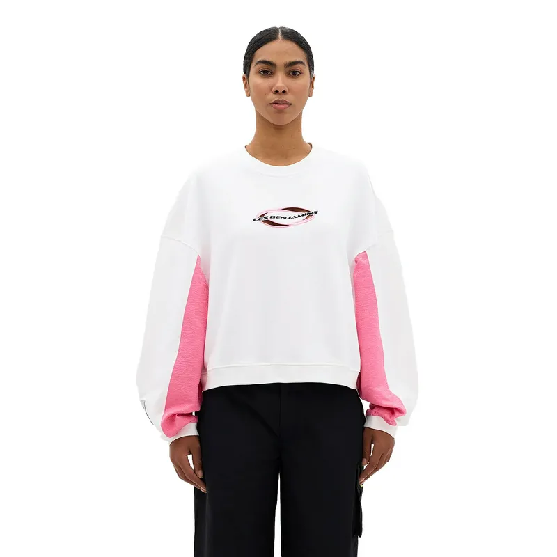 Толстовка Les Benjamins Regular Sweatshirt, белый, арт. LB24SSKISFUSW