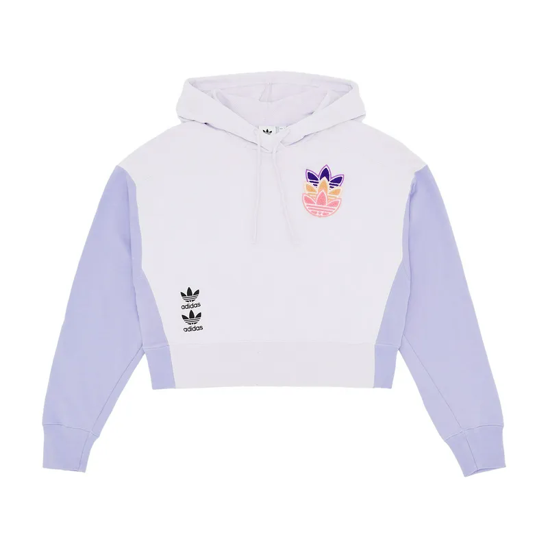 Толстовка Adidas укороченная, фиолетовый, арт. ADNH22746