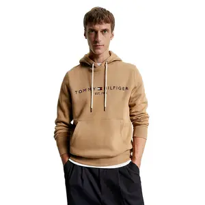 Толстовка Tommy Hilfiger с вышитым логотипом, коричневый, арт. TMMW0MW11599