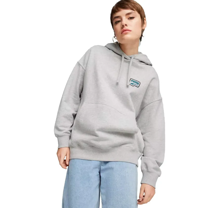 Толстовка Puma оверсайз с графическим принтом, серый, арт. PM626658