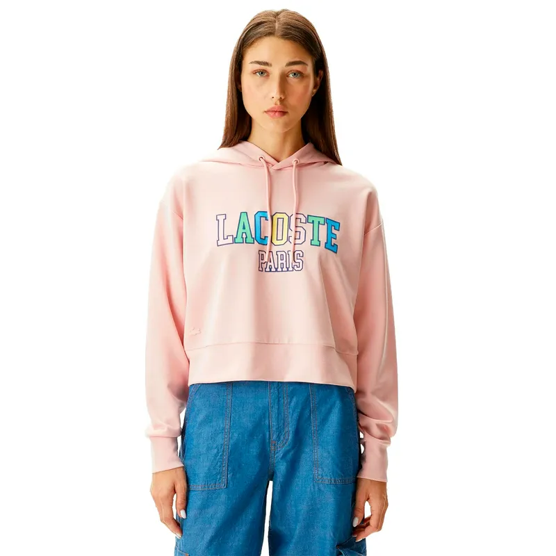 Толстовка Lacoste с капюшоном, розовый, арт. SF0404