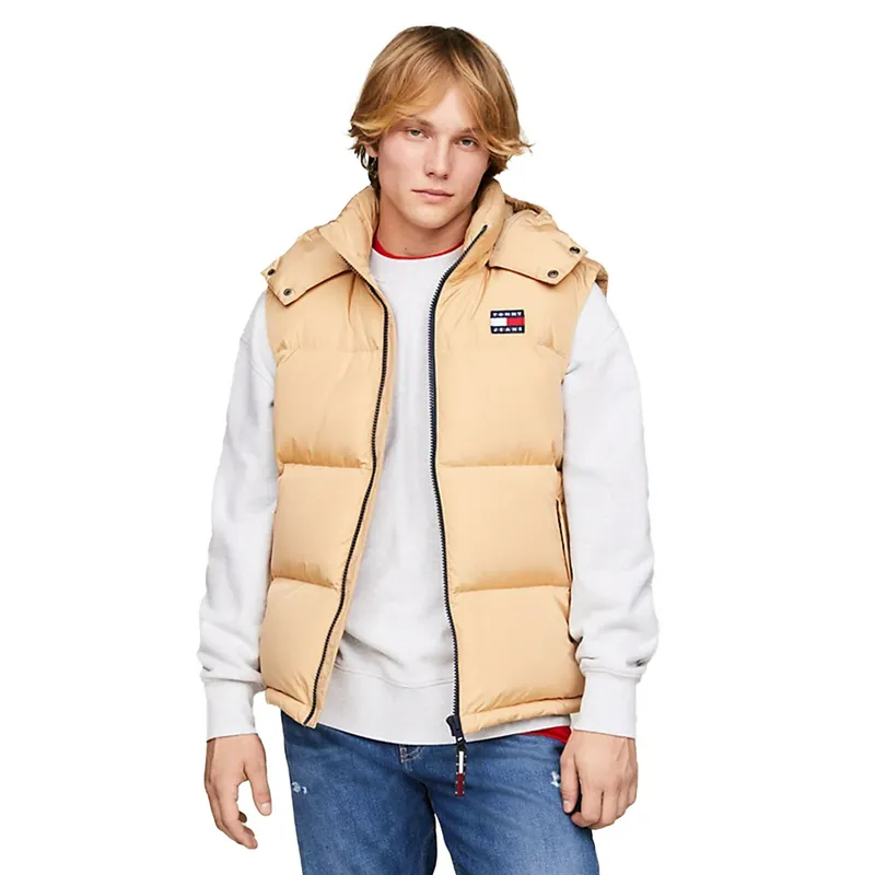 Жилетка Tommy Jeans с капюшоном, бежевый, арт. TMDM0DM14447