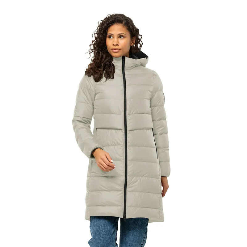 Пуховик Jack Wolfskin Lenauplatz, бежевый, арт. JW1207471