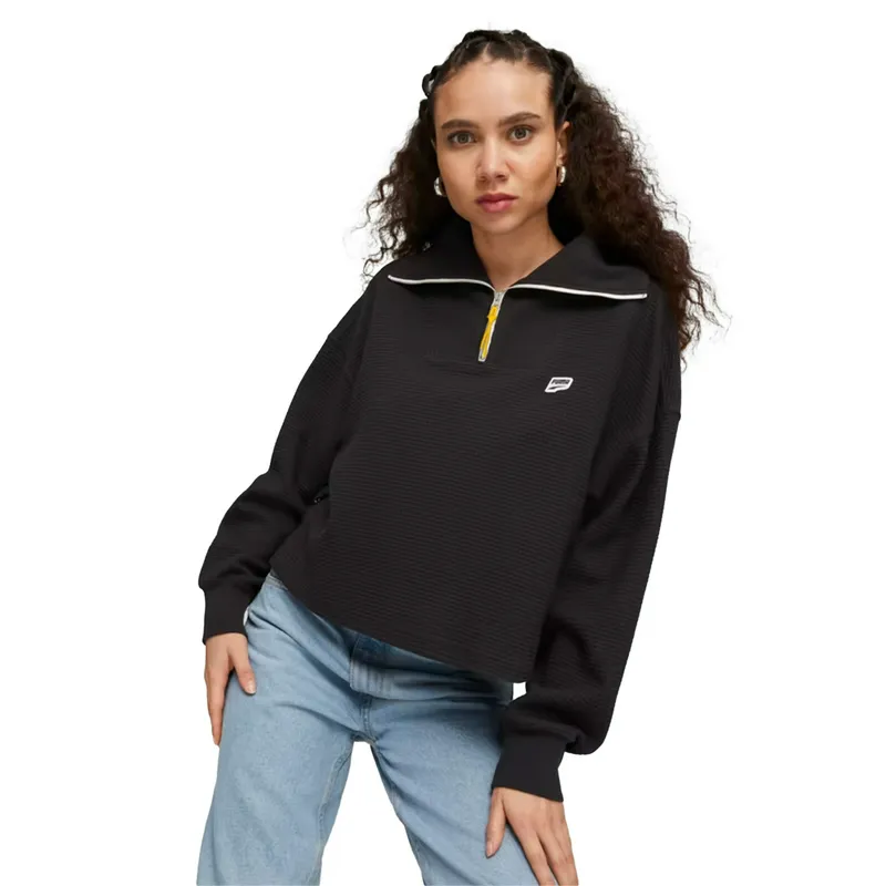 Толстовка Puma Downtown HalfZip, черный, арт. PM621458