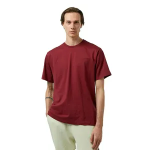 Футболка Les Benjamins Short Sleeve Tee 301, бордовый, арт. LB24FWESSMUTS