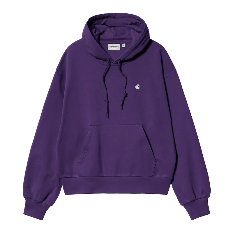 Толстовка Carhartt WIP W' Hooded Casey Sweatshirt, фиолетовый, арт. CTI032644