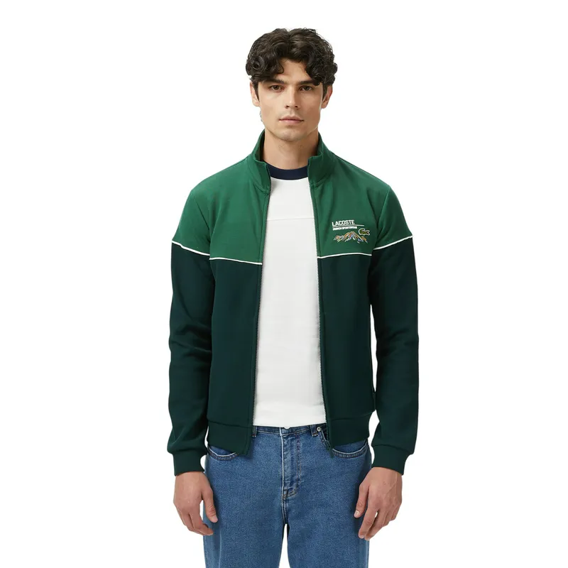 Толстовка Lacoste Zipped, зеленый, арт. SH2623