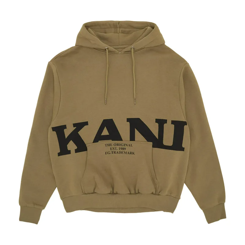 Толстовка Karl Kani Retro OS Hoodie, коричневый, арт. KKKM2410352