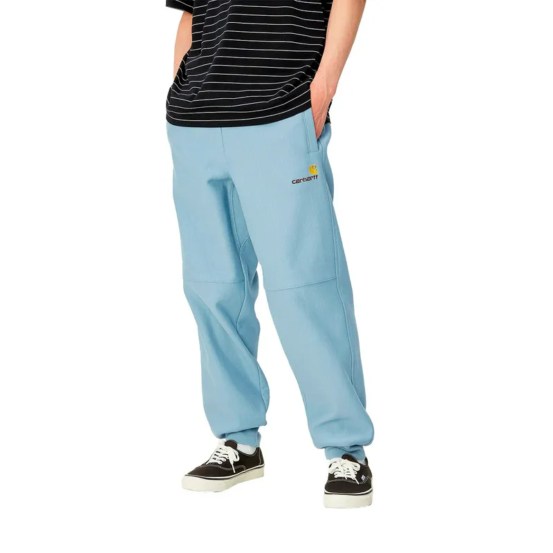 Спортивные штаны Carhartt WIP American Script, голубой, арт. CTI027042