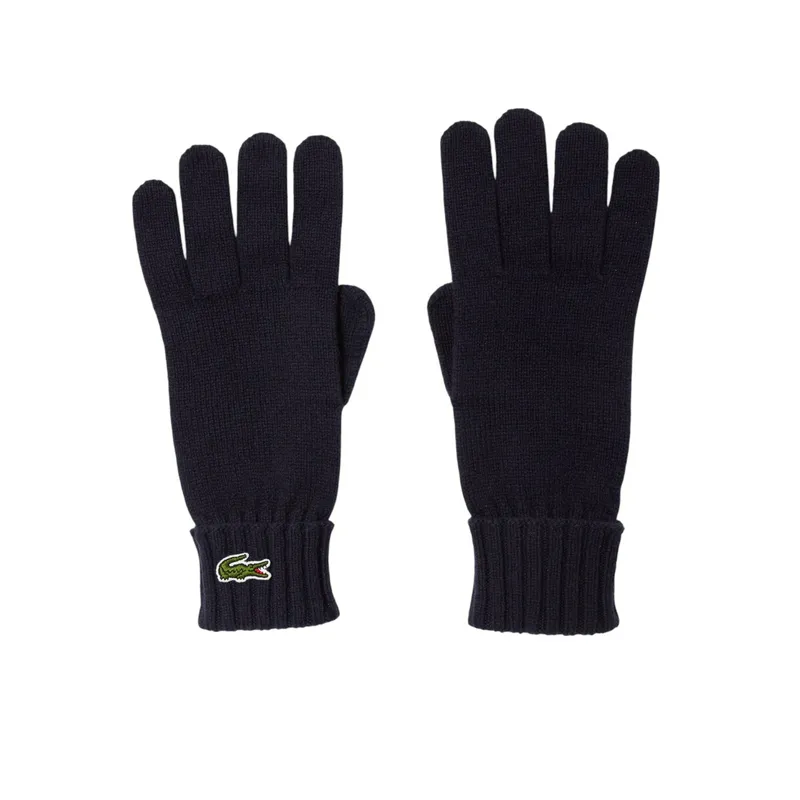 Перчатки Lacoste Classic Wool, синий, арт. RV0452