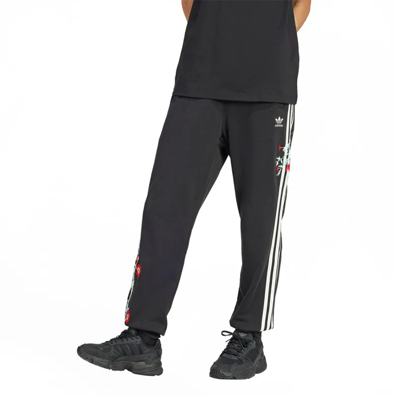 Спортивные штаны Adidas с цветочным принтом, черный, арт. ADIU2514