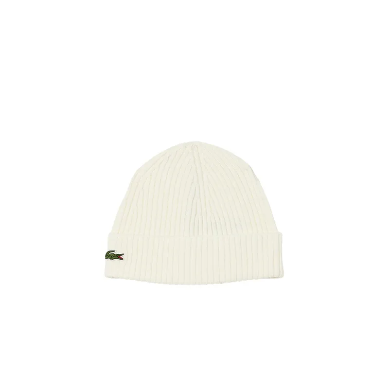 Шапка Lacoste вязаная, белый, арт. RB0001