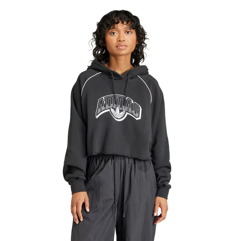 Толстовка Adidas CS Crop Hoodie, черный, арт. ADIT9772